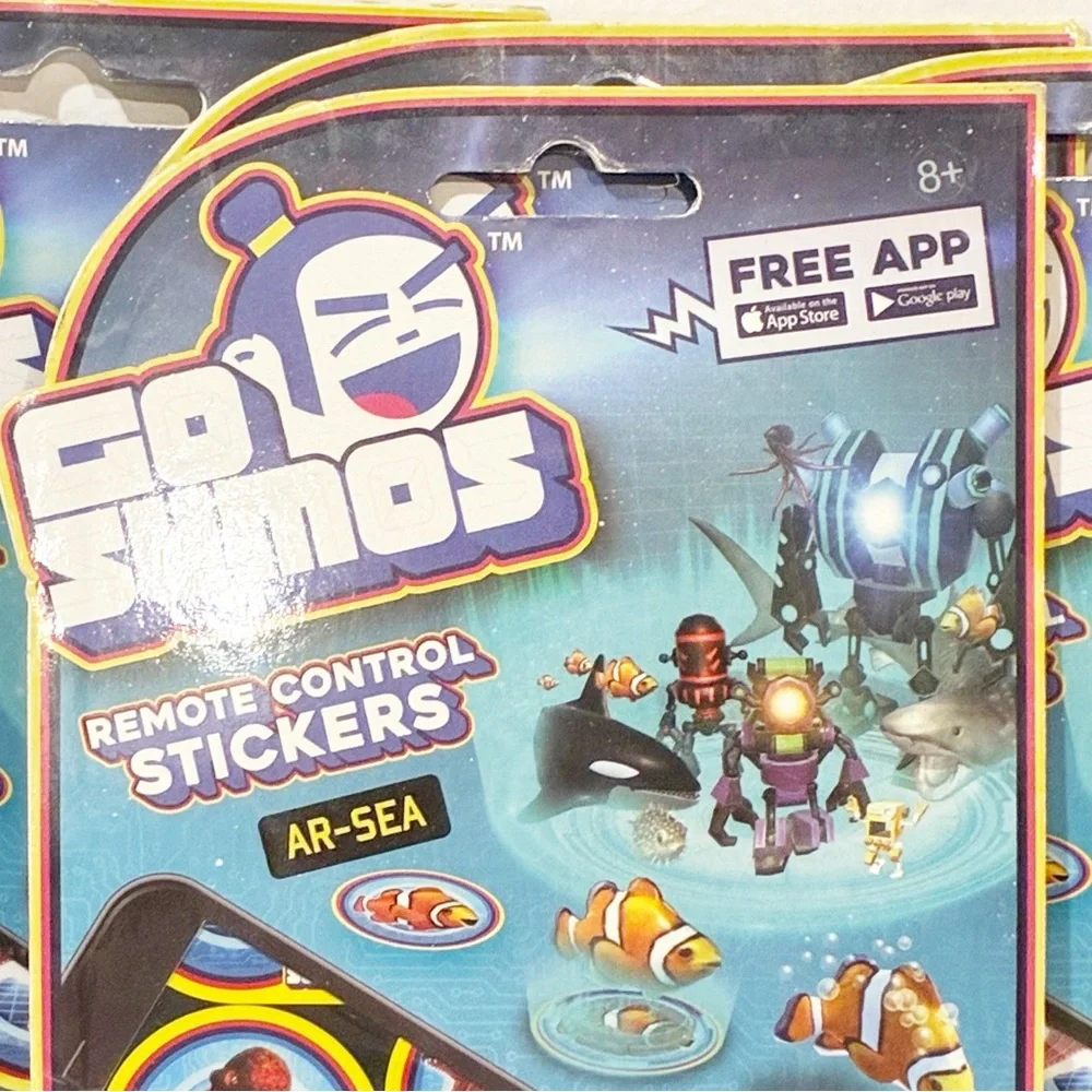 GoSumos Remote Control Stickers Lot‎ of 4 App Game NEW
